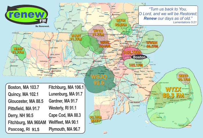 RenewFM Coverage Map